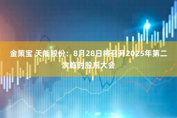 金策宝 天能股份：8月28日将召开2025年第二次临时股东大会